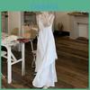 Summer Knit Splicing Tank Dress With Hood For Casual And Yoga Wear