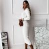 Elegant Womens Long Sleeve Bodycon Dress Perfect For Evening Parties And Casual Wear