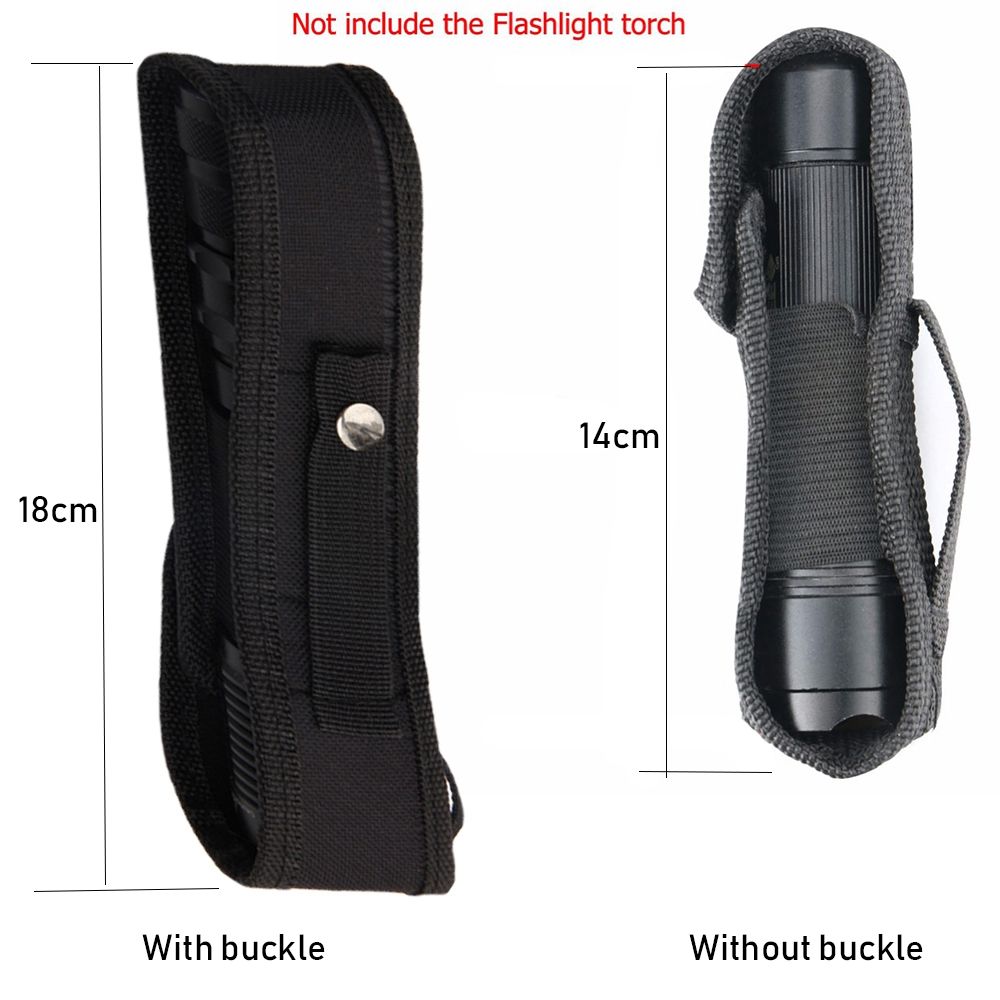Nylon Universal Waist Belt Case Outdoor Tool Accessories Flashlight Torch Bag Tool Holder Pouch