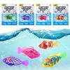 Interactive Robot Fish Toys For Cat/Dog, Activated Swimming In Water With Led Light, Swimming Bath Plastic Fish Toy Gift