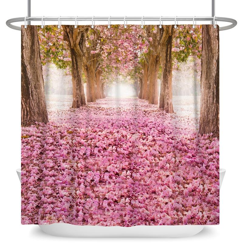 Verzauberter Wald Duschvorhang Cartoon Magische Geschichte Pilz Wunderland Gothic Duschvorhang Wasserdicht Badezimmerdekor Mit Haken