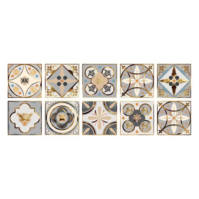 10 vel keuken zelfklevende wandtegels sticker vloer badkamer decoratie schil en plak achterwand waterdicht keramisch behang 3d wandpaneel