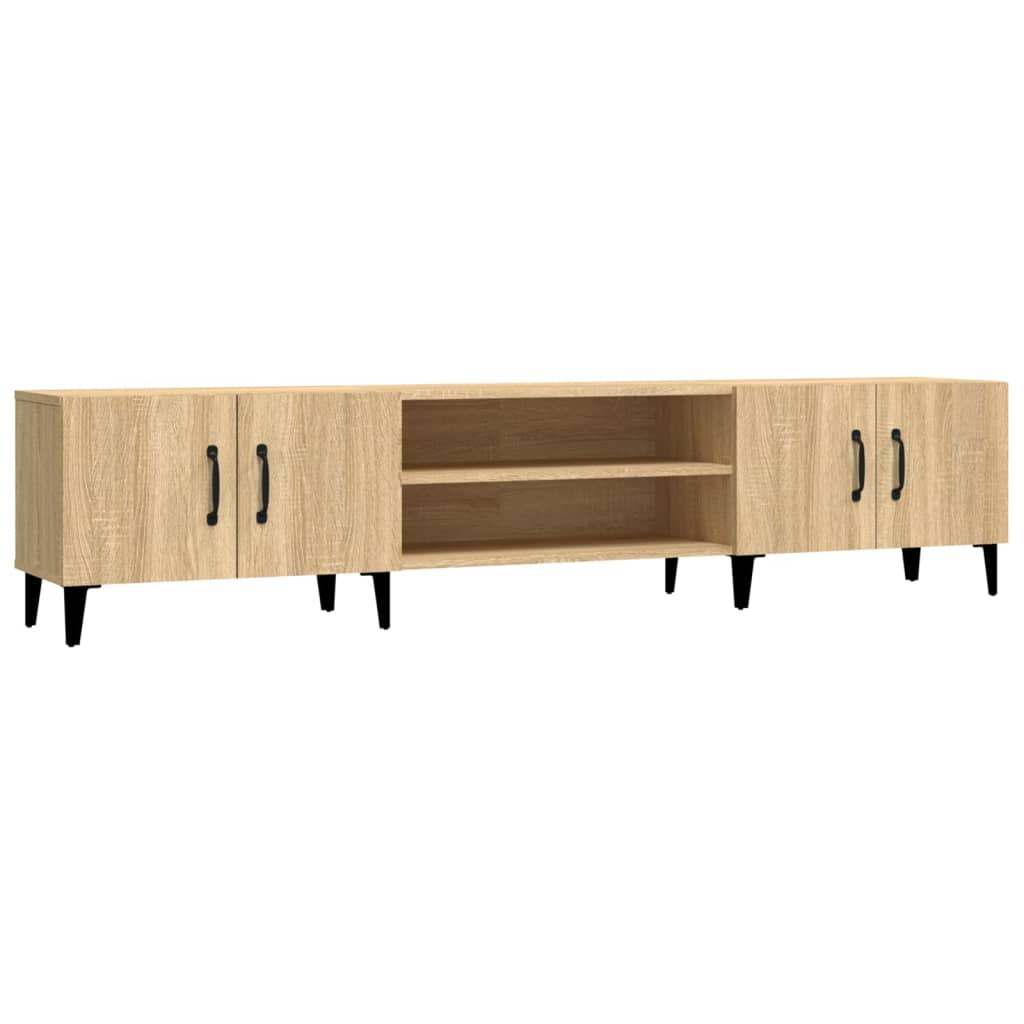 TV Cabinet In Sonoma Oak 180 X 31.5 X 40 Cm Particleboard