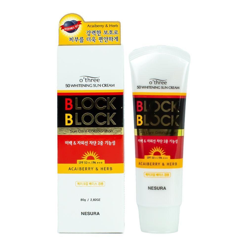 NESURA WQALCFRJ Otri Block & Block Whitening Sunscreen 80g