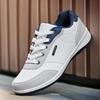 Men's Sports Casual Shoes  Spring Comfortable and Breathable Travel White Shoes Running Lace-up Men's Tennis Shoes No. 46