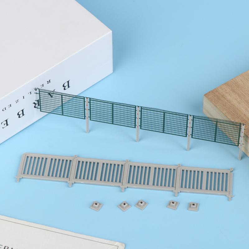 Cerca Protetora Escala H0 Com Colunas Modelo Para DIY Construção Muro de Cerca Mesa de Areia Cena de Trem Ferroviário Kit de Diorama