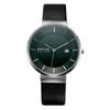 BERING Men's & Women's (Unisex) Solar Watch, Deep Green, 14639-409, Scandinavian Design, Danish, Simple, Cool, Cute, Scratch-Resistant,