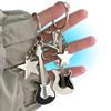 Y2k Guitar Love Heart Star Key Chain for Women Sweet Cool Trend Fashion Pendant Vintage Aesthetic Accessories Gift New