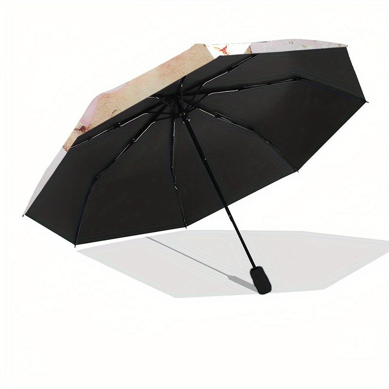 1pc Teddy Bear, Floral Themed High-quality Umbrella,Automatic Opening and Closing Umbrella,Multi-functional Umbrella G0811139