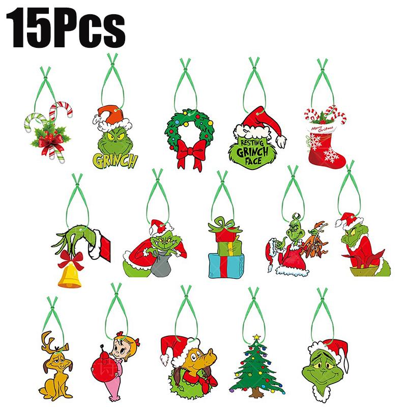 2025 Merry Christmas Decorative Door Hanging Banner Santa Claus Snowman Elk Couplet Christmas Decor for Home Xmas Ornaments Noel