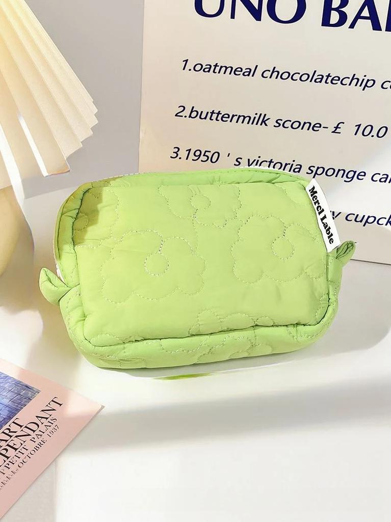 Pungulițe Drăguțe din Material Pungă Culoare Bomboană Geantă Cosmetică pentru Femei Fete Airpods Rechizite Creion Fermoar Bijuterii Kawaii Pungă Machiaj