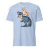Corgi Shirt Funny Corgi Riding Dinosaur Dog T-Rex T-Shirt Size S-3XL Gift Tee