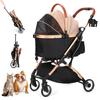 SKISOPGO Pet Cart for Small Separate Dog Dog Front Rear Wheel Dog Small Medium Pet Cat Convenient for Walking and Going Pet Load Capacity Dog Cart