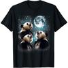 3 Panda Moon Howling Panda Head Funny For Men, Women, Kid T-Shirt