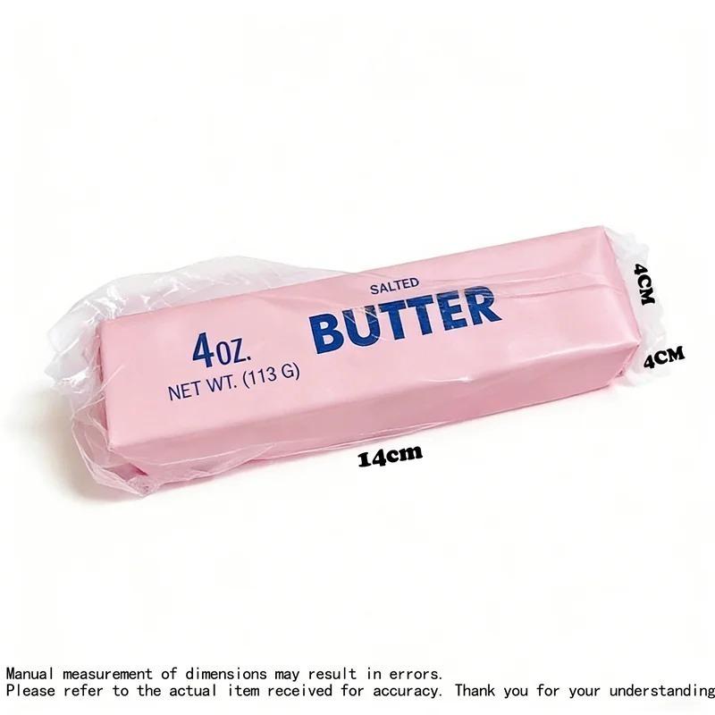 Creamy Soft Butter Bar Squishy Toy Slow Rebound Elastic Squeeze Toy Anti-Stress Anxiety Relief Sensory Play Food Shaped Desk Toy
