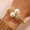 1PC Simple Baroque Pearl Bracelet Women Personality Fashion Gold Color Bracelet Wedding Jewelry Birthday Gift