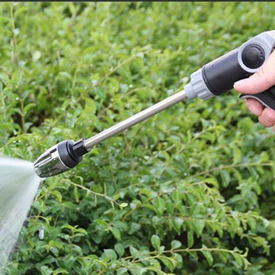 Adjustable High Pressure Sprayer with 4 Spray Modes Garden Hose Adapter Car Washing Portable Pressure Washer Outdoor Cleaning Tool