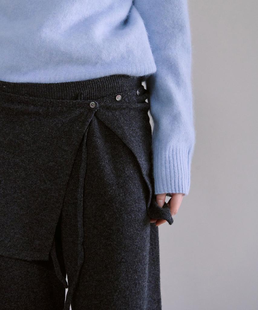 AHWE Wool Knit Pants_Charcoal