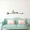 Multiple Colour Love Arrow Decals Wall Sticker Living Room Bedroom Vinyl Engraved Wall Decals Home Decoration Stickers