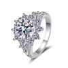 3CT 925 Sterling Silver Moissanite Ring Luxury Style D VVS1 Exquisite Moissanite Jewelry
