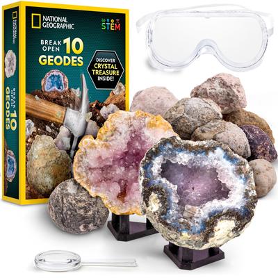 National Geographic Rozbij 10 Geod i Odkryj Kryształy Zestaw Naukowy NGGEO10 [National Geographic] [przedmiot]