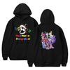 Felpa con cappuccio The Amazing Digital Circus per uomo e donna, unisex, grafica stampata, con cappuccio tie-dye, streetwear, a maniche lunghe, pullover