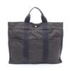 Used HerlineMM Tote Bag 100951M Nylon Canvas Gray Used Unisex