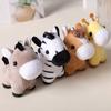 Cartoon Animal Giraffe Pendant Horses Plush Donkey Small Doll Lovely Horse Key Ring  Kids Toy