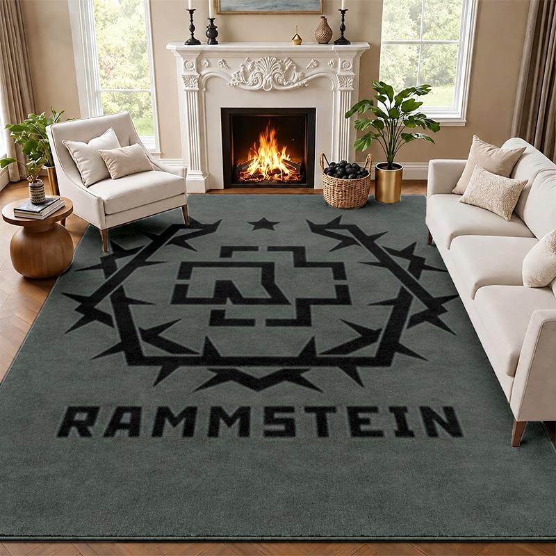 Rammstein Carpet Door Mat for Living Room or Bedroom Protective Mat Under Chair Office Decoration Christmas Gift Birthday Present