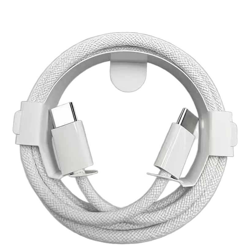 Braided USB-C To USB-C Charging Cable for iPhone 15, 60W PD, Genuine Original Product.