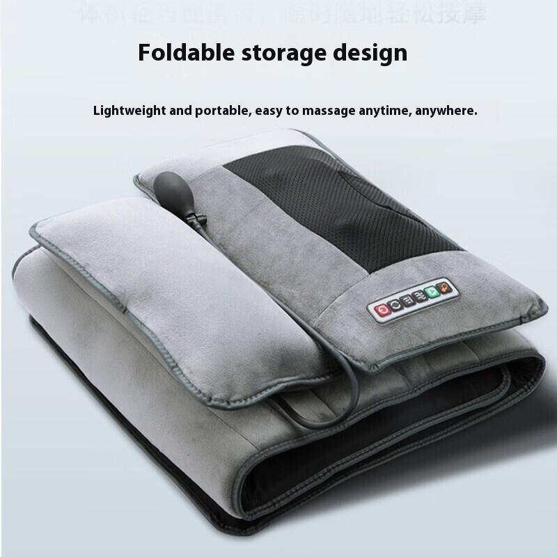Full-Body Heat & Shiatsu Massage Mattress for Home & Office Use