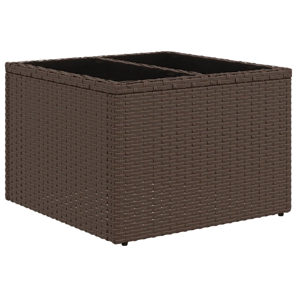 Vidaxl 10-Cz. Tuinmeubelset Met Kussens, Bruin Polyrattan