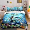 Dolphins, Sharks, Fish, Corals. Bedding Sets Duvet Cover Sets Duvet Covers Pillowcases(1* Duvet Cover 2* Pillowcases Without Duvet Insert)
