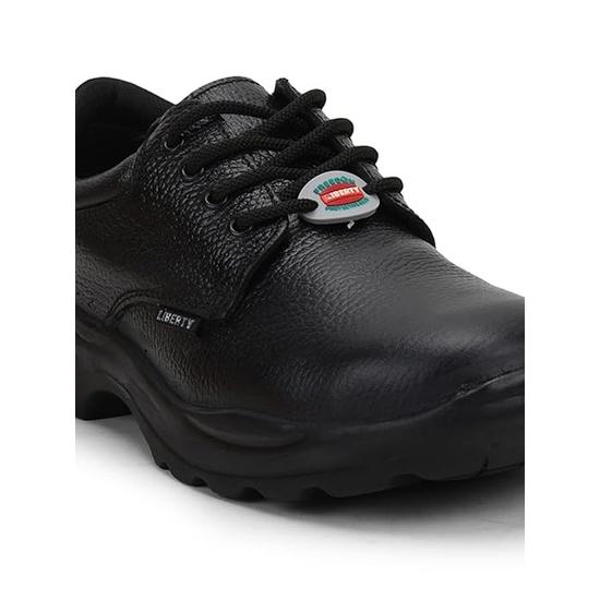 Liberty Freedom Shakti HT Schnürung Sicherheitsschuhe für Herren mit Drymill-Leder-Obermaterial | PU-Sohle | Gepolsterte Schaumstoff-Innensohle  (Schwarz 6 UK)