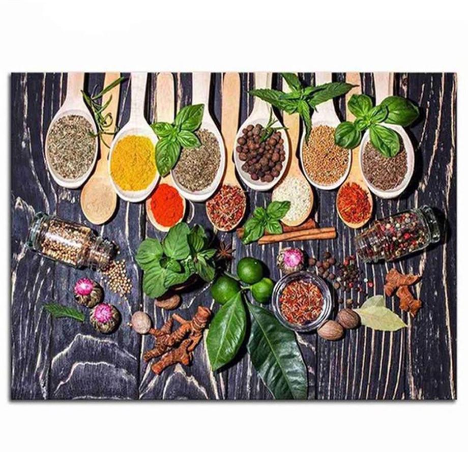 Full 5D Diy Diamond Painting Spoon Painting Diamond Embroidery Cross Stitch Kits Home Decor Handmade Gift