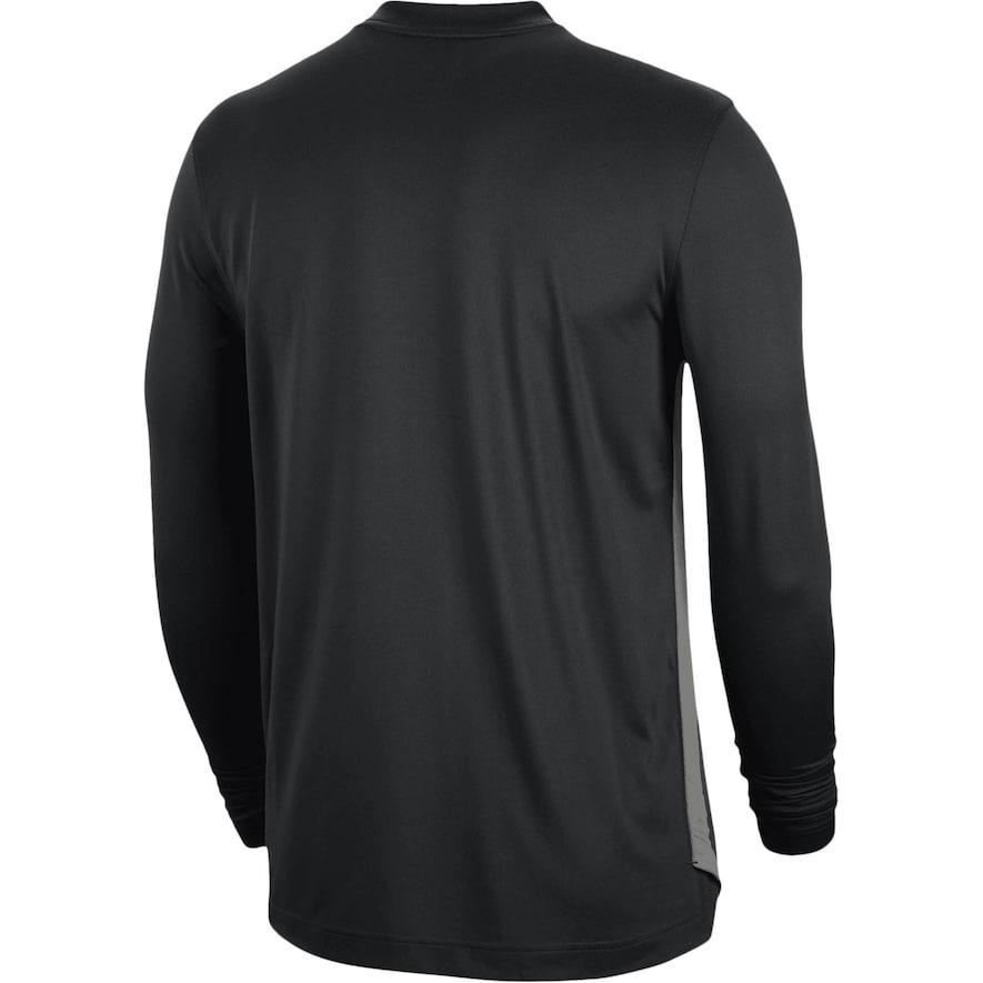 Nike Letter Print Crew Neck Fitted Long Sleeve Basketball Shirt Unisex Tops Black DN8117-010