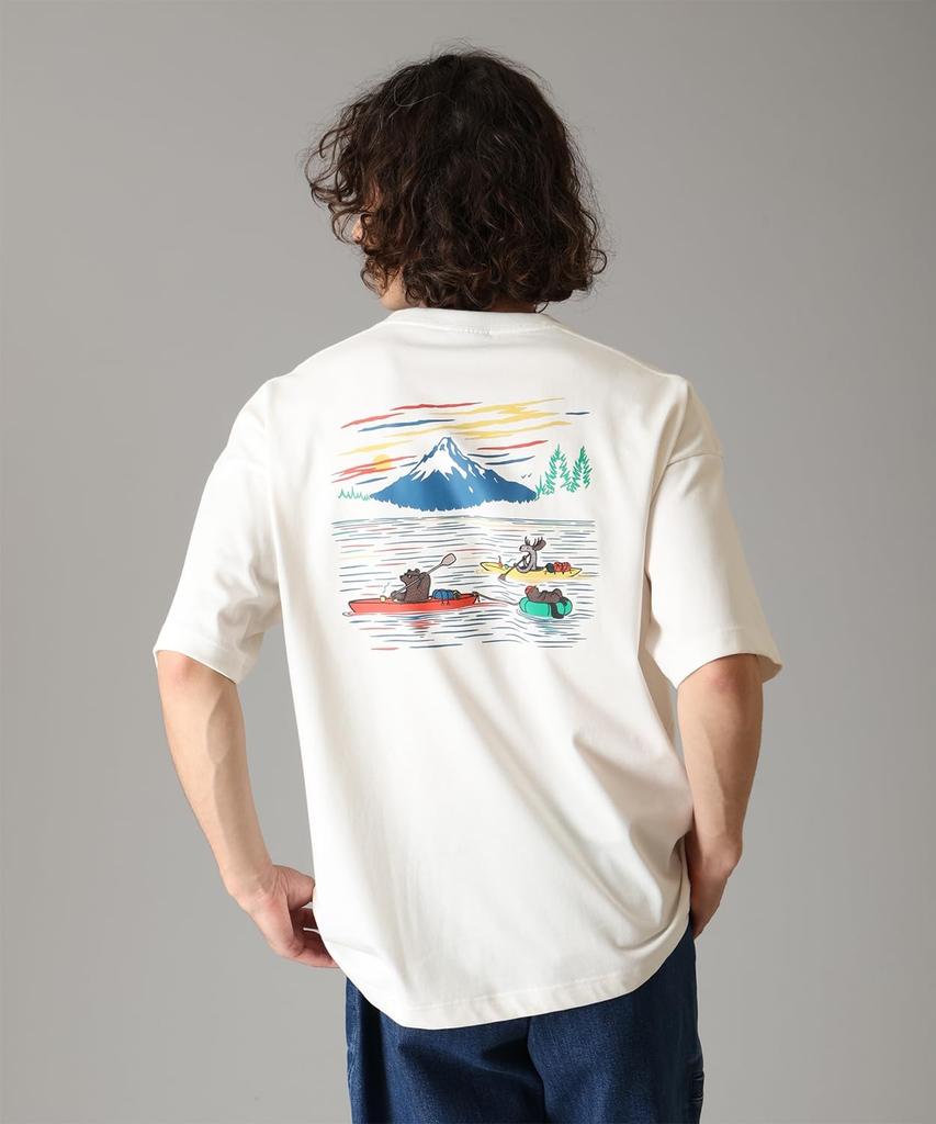 Lake To Avenue Graphic Short Sleeve PG2040 Sea Salt River Size L [Columbia] T-Shirt