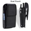 Nylon Dual 2 Pouch Riemclip Mobiele Telefoonhoesje Voor iPhone 16 15 14 13 Pro Max Samsung S25 S24 S23 S21 Xiaomi Redmi Note 12 Man Gereedschap Heuptas Holster