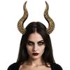 Gothic Teufelshörner Stirnbänder Verstellbares Party-Haaraccessoire für Frauen Männer Kostüm Hochzeiten Elegantes Haarband