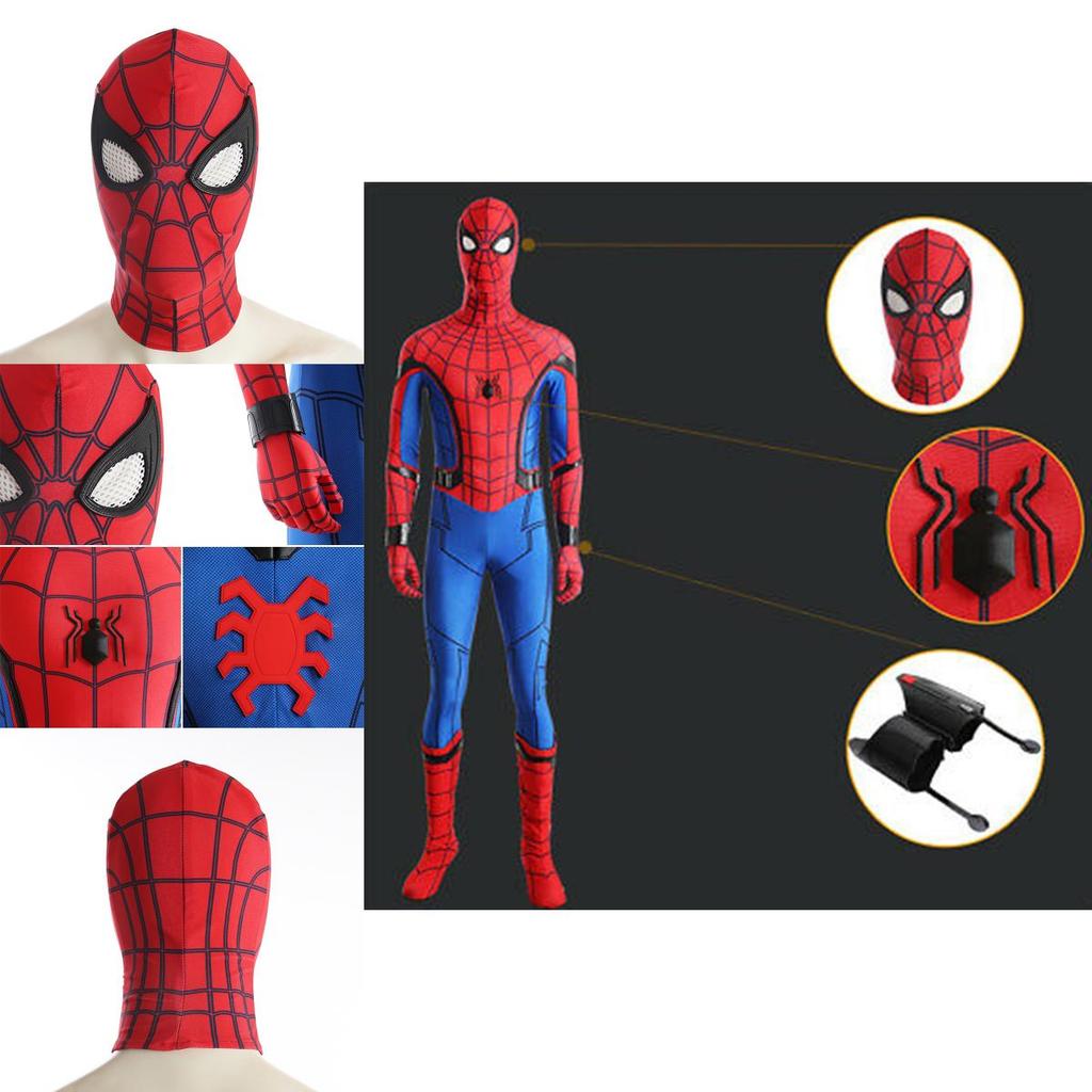 Stunning Spiderman Homecoming Cosplay Costume With Exquisite 3d Printed Design