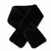 Solid Color Cross Scarf Faux Mink Fur Neckerchief Wrap Faux Rabbit Fur Scarf  Autumn Winter