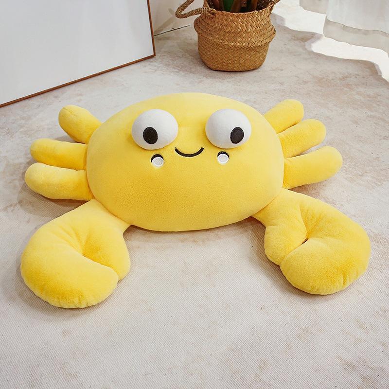 Soft Little Crab Doll Plush Toy Lying Down Crab Doll Children Accompany Soothing Pillow Rag Doll