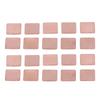 20Pcs Red Copper Heatsink Shim Laptop Graphics Card Heat Sink Sheet CPU GPU Copper Pad Shim Thickness 1.5mm 0.06in