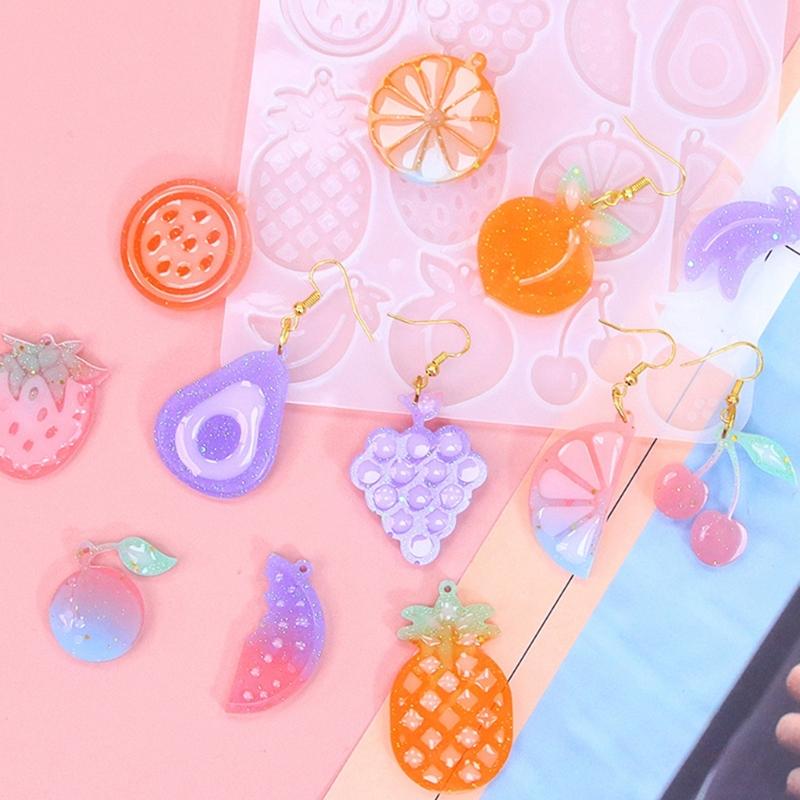 Earrings Silicone Molds Crafting Tools Silicone Pendant Moulds Keychain Mold Perfect Gift for Jewelry Making Enthusiasts