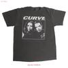 Curve Band T Shirt Shoegaze Electronica Dream 90s Pop Rock Tour Boxy XL Vintage Washed Stretched Homme Unisex Comfortable