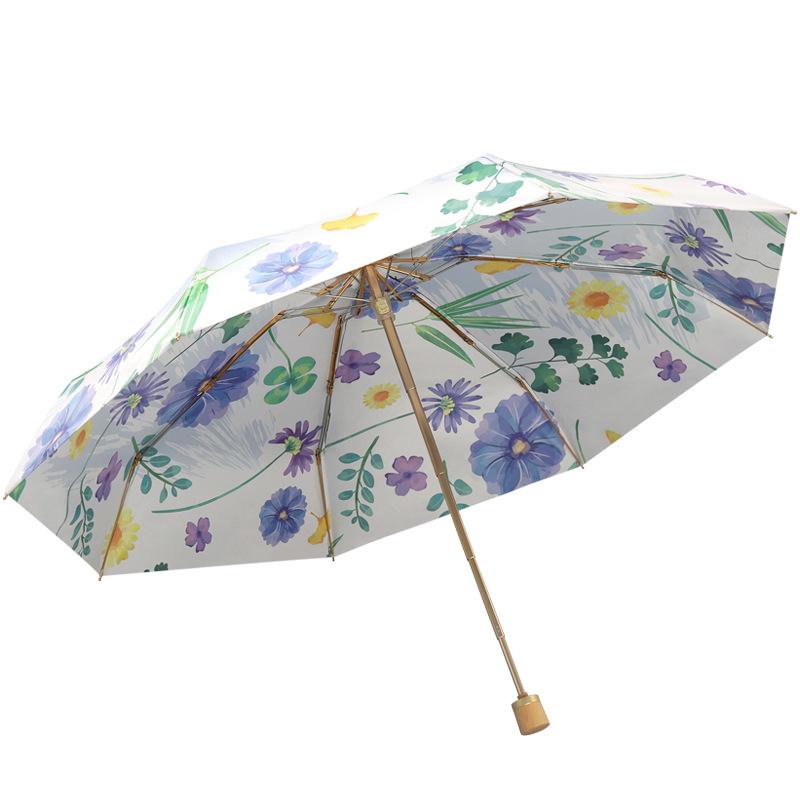 Nouveau parapluie double couche 50% protection solaire UV parasol petit frais parapluie 50% de réduction parapluie météo et pluie