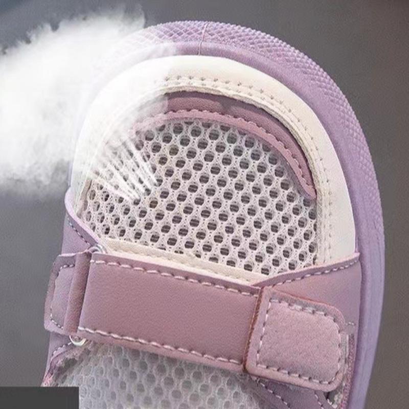 Lato Nowe Puste Chłopięce i Dziewczęce Sneakersy Oddychające Letnie Dziecięce Buty z Siateczki z Zakrytymi Palcami