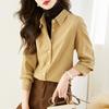 Shirt Women's Long-sleeved Winter New Retro Loose Top Jacket Bottoming Shirt