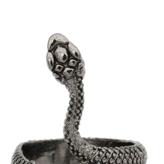 Ringformet Design Slange Åpen Smykke Justerbar Legering Fingerbånd for Dagliglivet