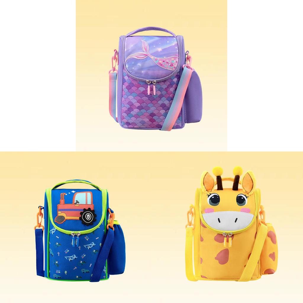 Unicorn Childrens Insulated Lunch Bag Waterproof Cartoon School Lunchbox For Kids